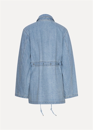 Laced denim jakke Light Blue Denim ROTATE By Birger Christensen 